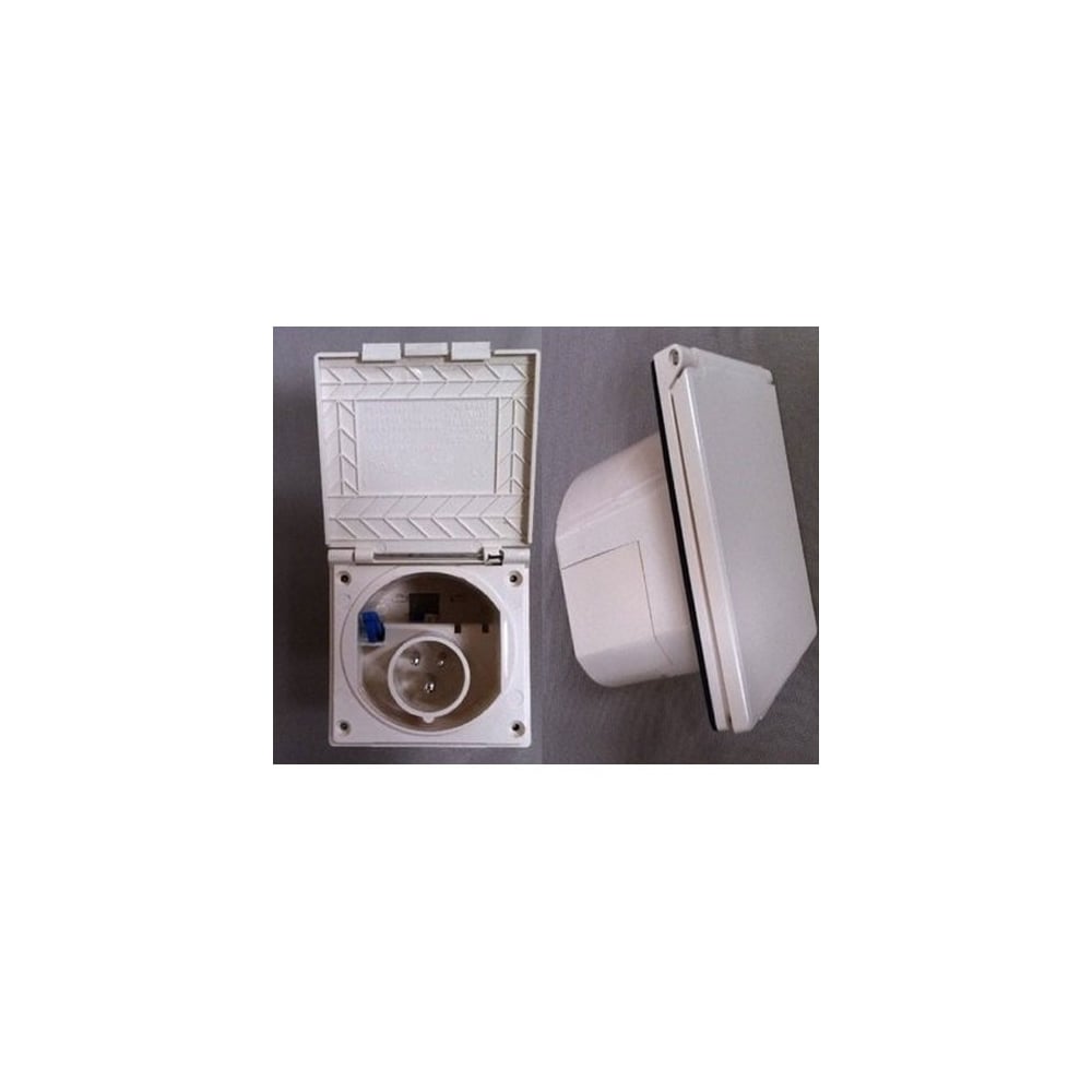 White Flush Fitting Mains Inlet