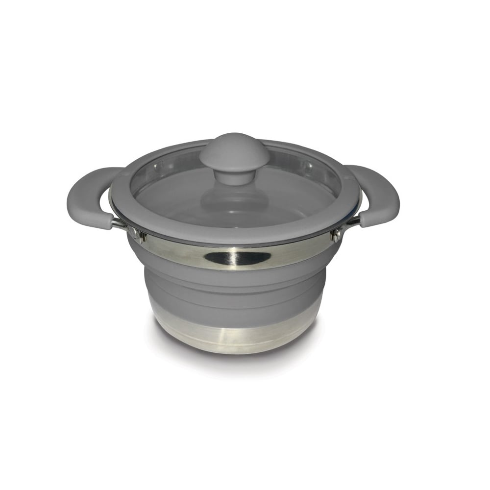 Collapsible Saucepan 1L - Grey