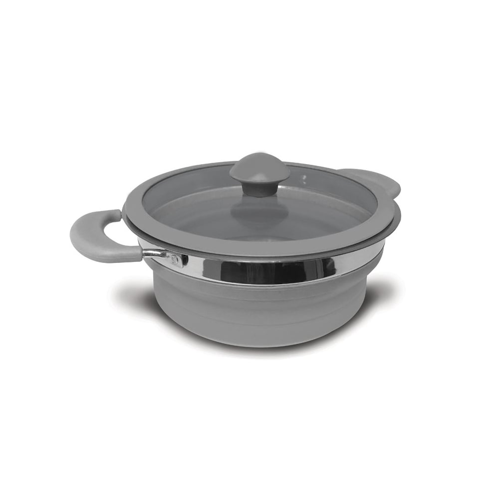 Collapsible Saucepan 1.5L - Grey
