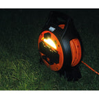 15M Roller Mobile Mains Power Unit with LED Light
