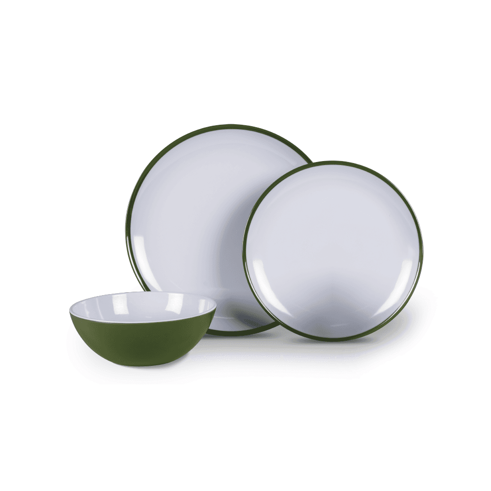 Fern Green 12 Piece Melamine Set