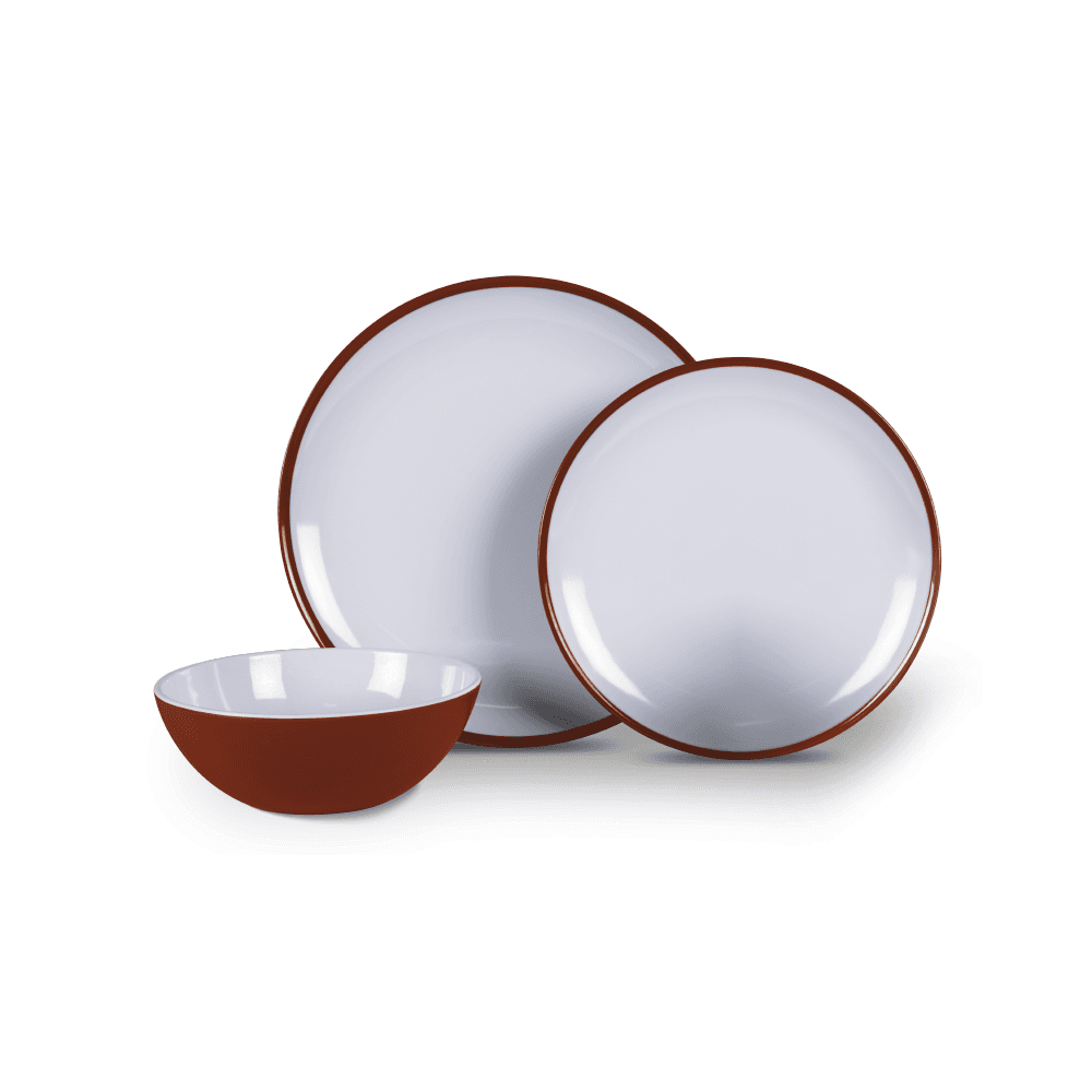 Ember Red 12 Piece Melamine Set