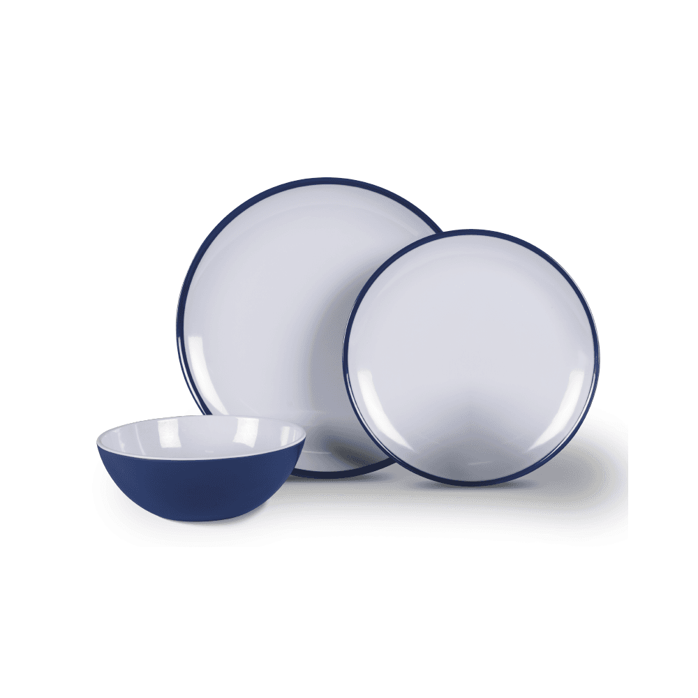 Midnight Blue 12 Piece Melamine Set