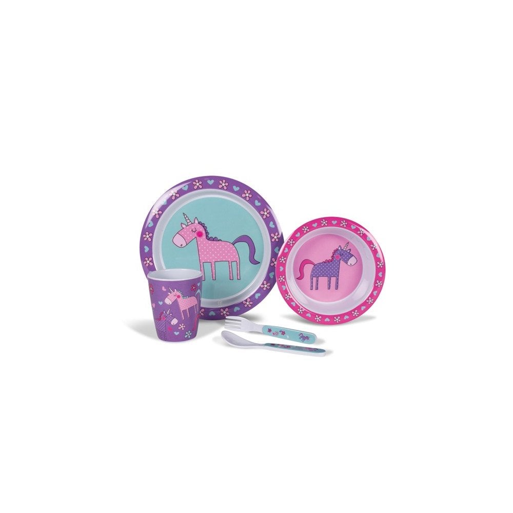 Unicorns Childrens Melamine 4-Piece Set