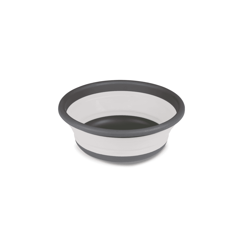 Large Collapsible Round Washing Bowl - Grey