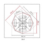 Cortes Octagon 8 Blackout Tent