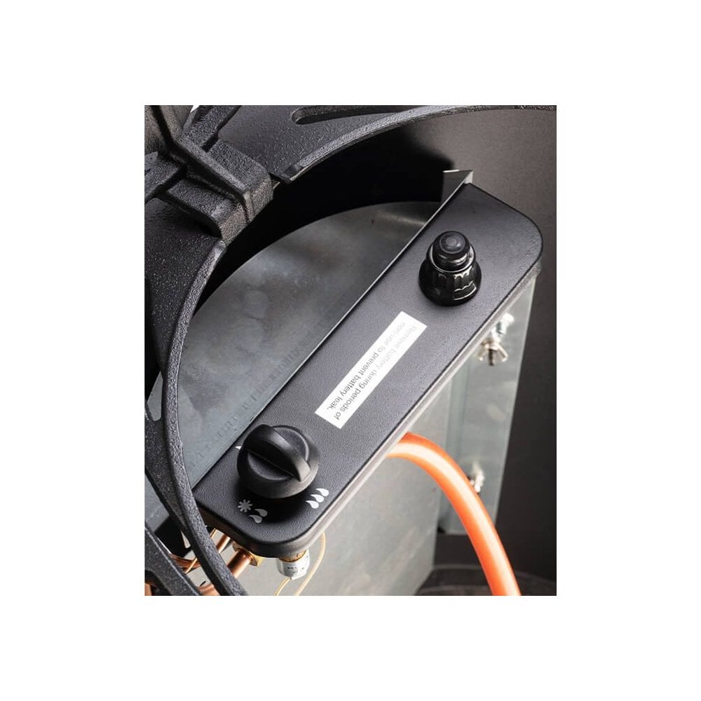 Matt Black Provence Living Flame Portable Calor Gas Stove