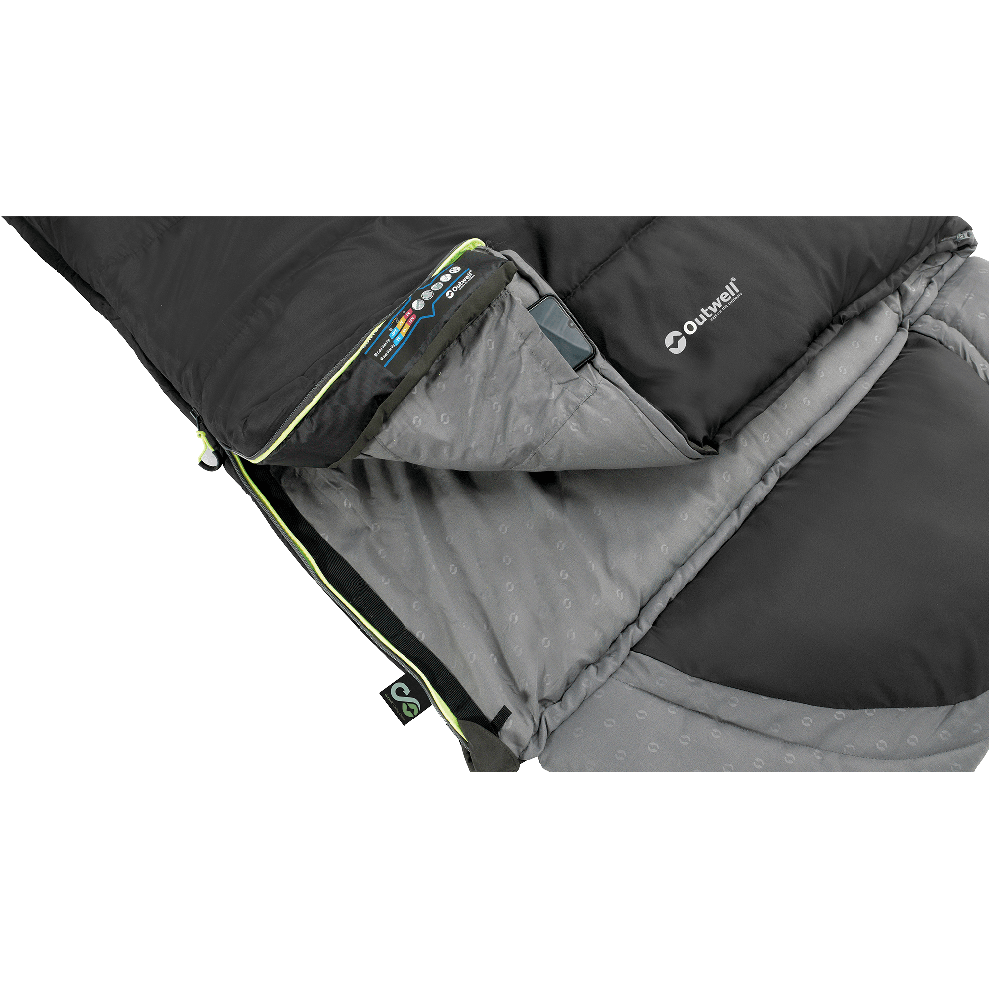 Contour Sleeping Bag (LH) - Midnight Black