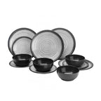 Granite Grey 12 pc Melamine Set