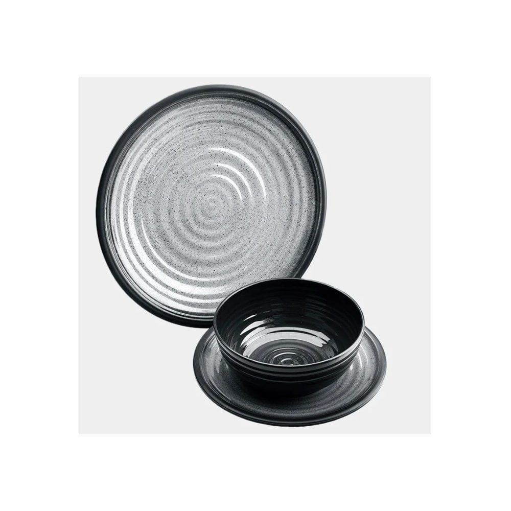 Granite Grey 12 pc Melamine Set