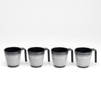 Granite Grey Melamine Stacking Mugs Per/4