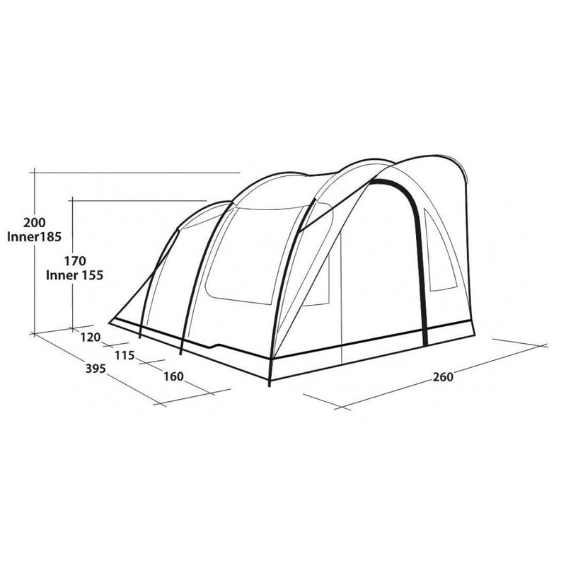 Sky 4 Person Tunnel Tent