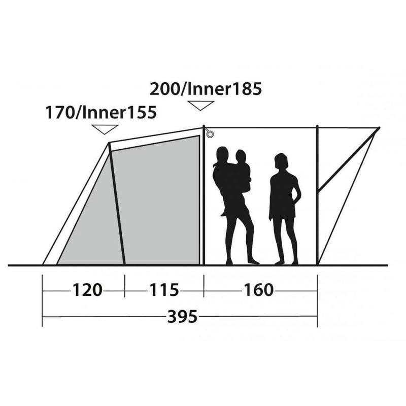 Sky 4 Person Tunnel Tent