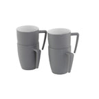 Gala 4 Person Mug Set Grey Mist