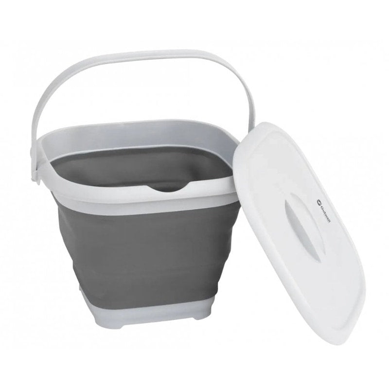 Collaps Bucket Square w/ Lid - Grey Mist