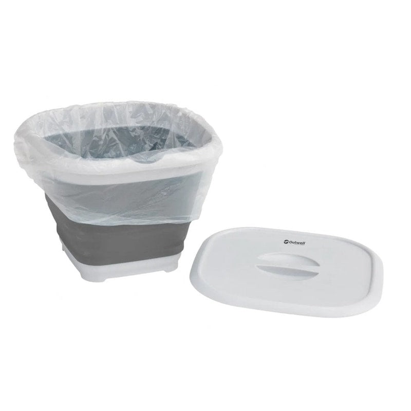 Mist Bucket Collaps Bucket Square w/ Lid - Grey Mist – Camping & Caravan Direct