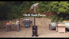13Kw Heat Focus Patio Heater - Charcoal