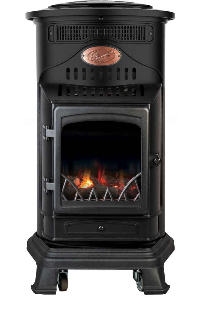 Matt Black Provence 6kw Hybrid Portable Calor Gas Stove